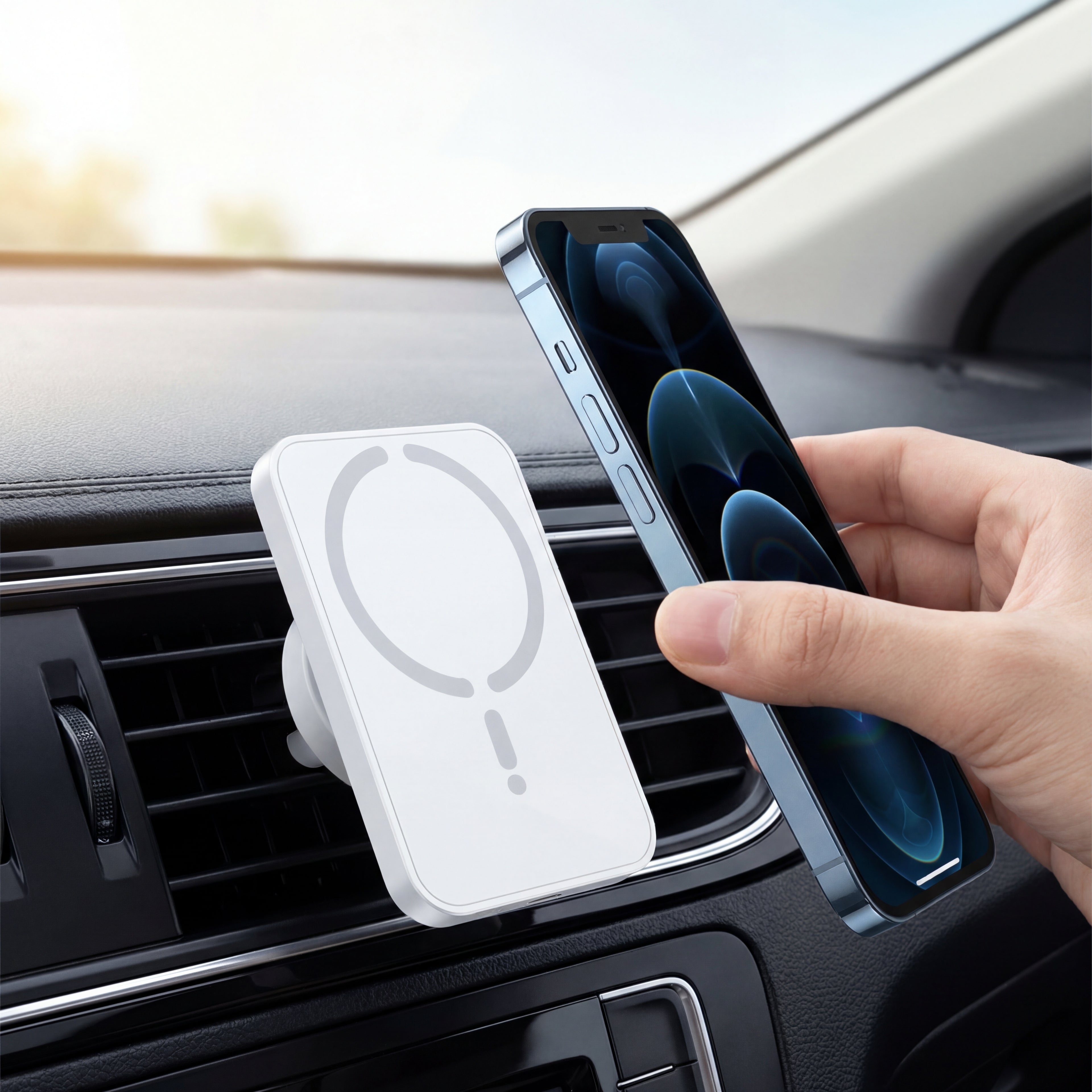 MagSafe Magnetic Wireless Car Charger – 30W Fast Charging