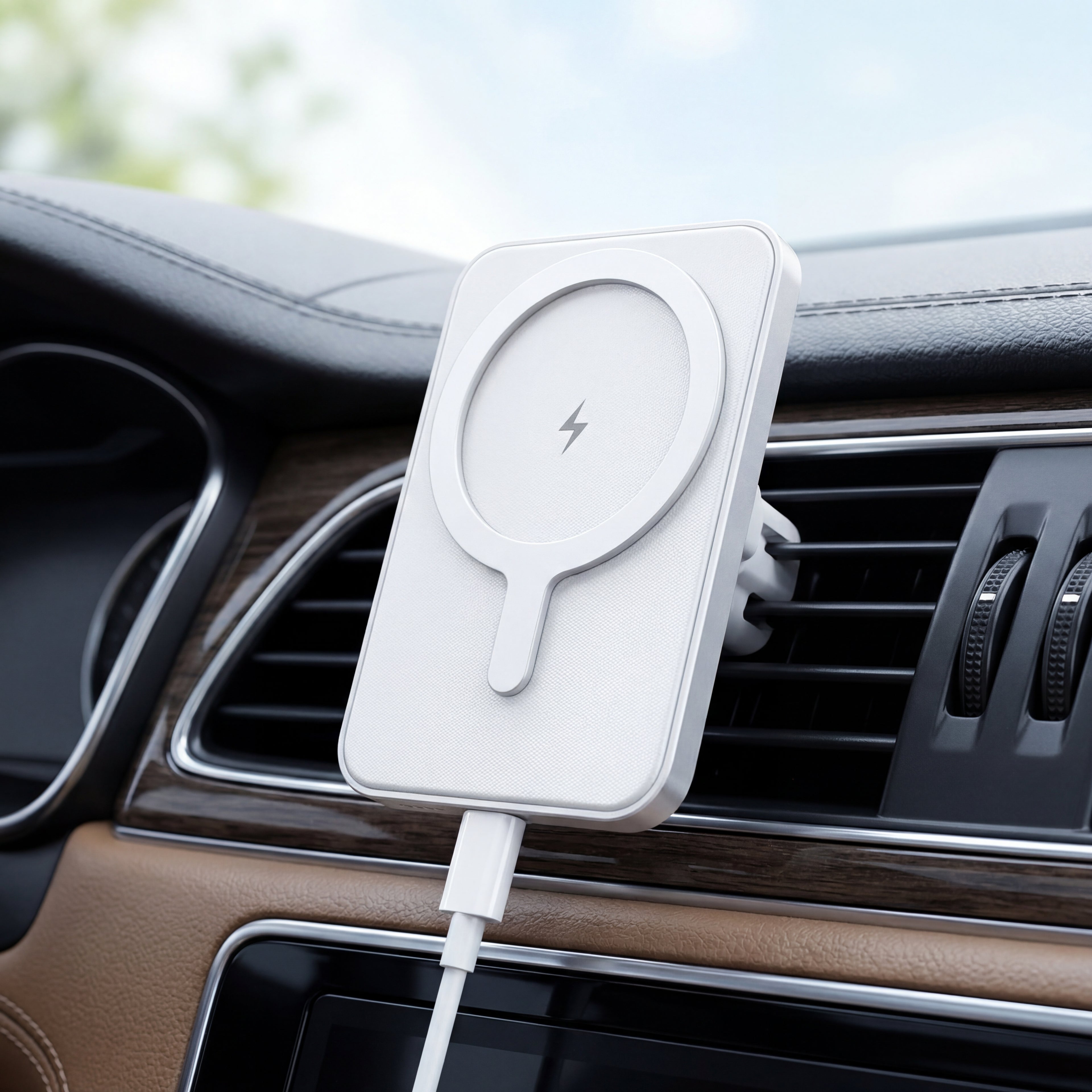 MagSafe Magnetic Wireless Car Charger – 30W Fast Charging